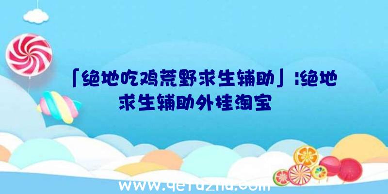 「绝地吃鸡荒野求生辅助」|绝地求生辅助外挂淘宝